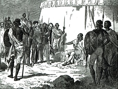 ラッセル氏のキャッセルの「イギリスの歴史」（1868年）のセオドア王へのインタビュー 作： English School