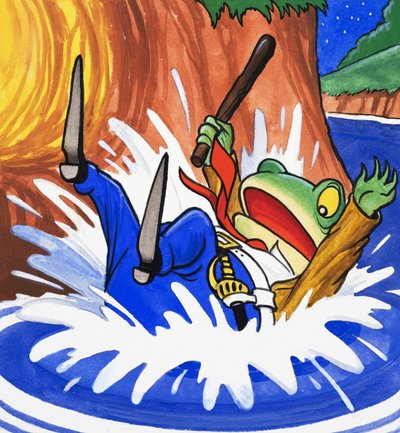 水に落ちるトード氏 作： English School