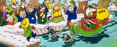 クリスマスにそりでヒキガエル氏 作： English School