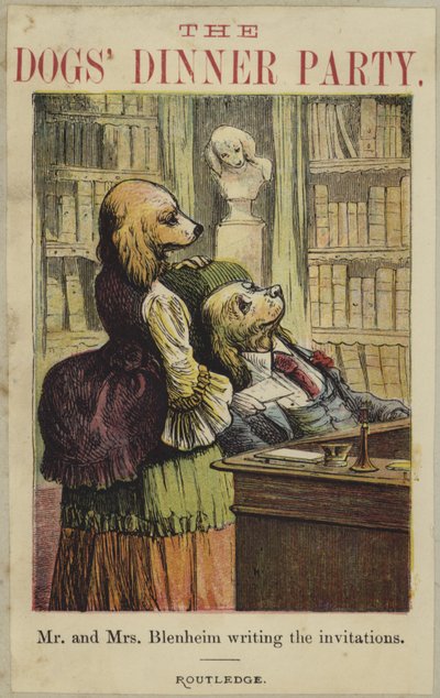 招待状を書くブレハイム夫妻 作： English School