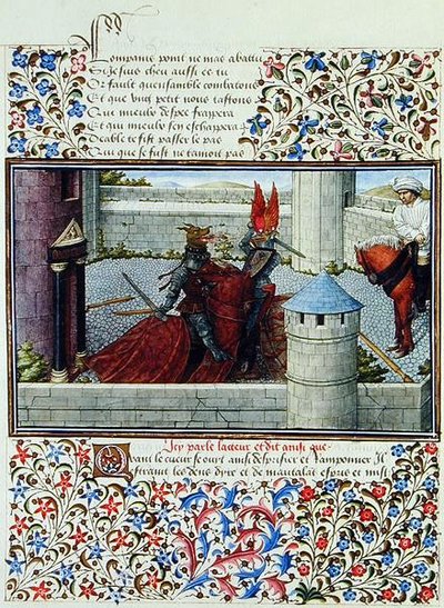 Ms.2597 「心と怒りの決闘」、ルネ・ダンジューの「Livre du Coeur d
