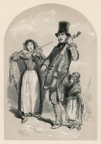 通りの音楽、1849 作： English School
