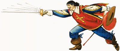 アクション中の銃士 作： English School