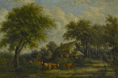 バークスウェル付近、1850年頃 作： English School