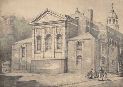 New Chancel、Clapham Church、サリー 作： English School