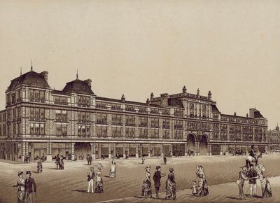 ニュー・エクスチェンジ駅、リバプール（リトグラフ） 作： English School