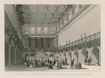 ニューホール、ロンドン、ノースウエスタン鉄道駅、ユーストンスクエア、ロンドン 作： English School