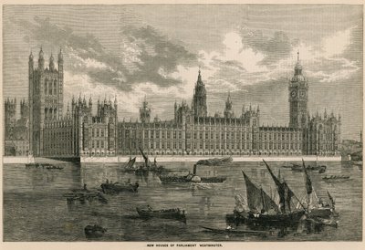 新しい国会議事堂、ウェストミンスター、ロンドン 作： English School