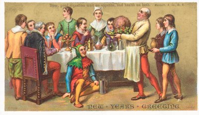 新年のごちそう、年賀状 作： English School