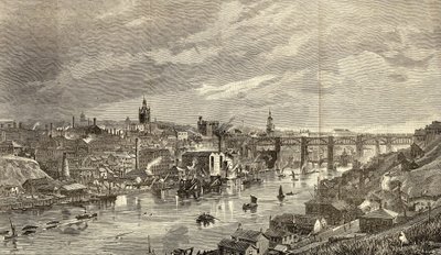 1887年のニューカッスルアポンタイン 作： English School