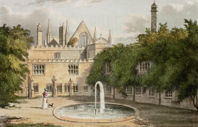ニューステッド修道院、R。アッカーマンス（1764-1834）芸術のリポジトリ、1827年（カラー彫刻） 作： English School