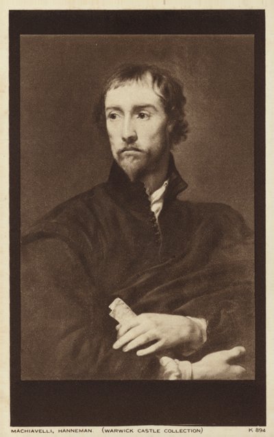 Niccolo Machiavelli（イタリアの外交官、政治家、哲学者、作家）（リトグラフ 作： English School