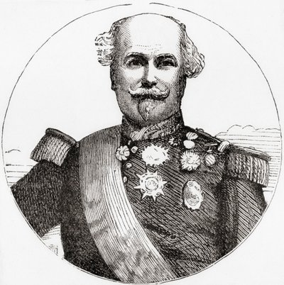ニコラ・シャルル・ウーディノ（ウォードとロックの『イラストレイテッド・ヒストリー・オブ・ザ・ワールド』1882年頃より 作： English School