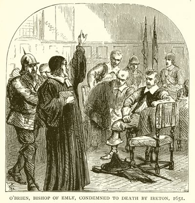 エブリーの司教、オブライエンはIretonによって死刑を宣告された、1651年 作： English School