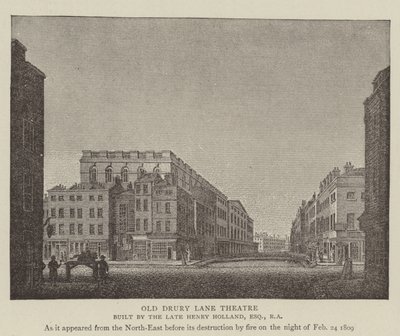 Old Drury Lane Theatre (彫刻) 作： English School