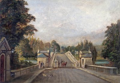 オールドリッチモンドブリッジ、1779 作： English School
