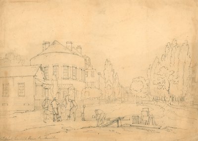 Old White Conduit House、ペントンビル、ロンドン;スケッチ 作： English School