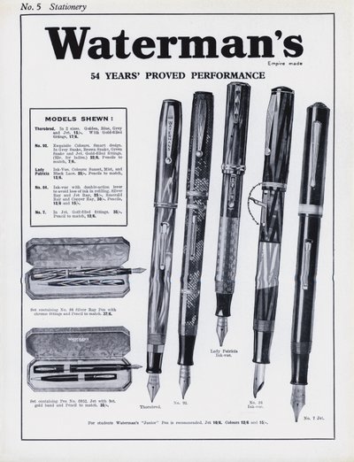 Army and Navy Storesカタログより 作： English School