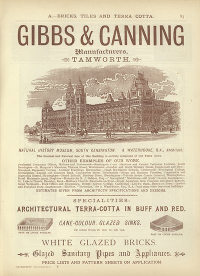建築家、測量士、エンジニア大要1892からのページ 作： English School