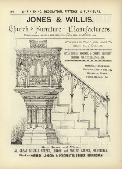 建築家、測量士、エンジニア大要1892からのページ 作： English School