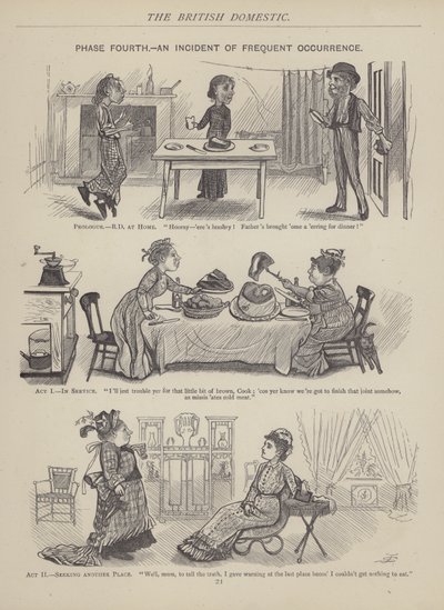 The British Working Man or One Who Does Not Believe In Him（イギリスの労働者、または彼を信じない人）』のページ（彫刻）。 作： English School