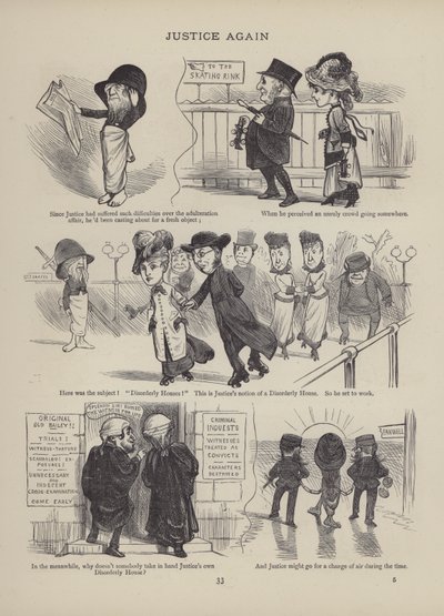The British Working Man or One Who Does Not Believe In Him（イギリスの労働者、または彼を信じない人）』のページ（彫刻）。 作： English School