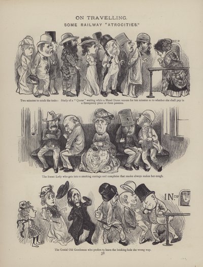 The British Working Man or One Who Does Not Believe In Him（イギリスの労働者、または彼を信じない人）』のページ（彫刻）。 作： English School