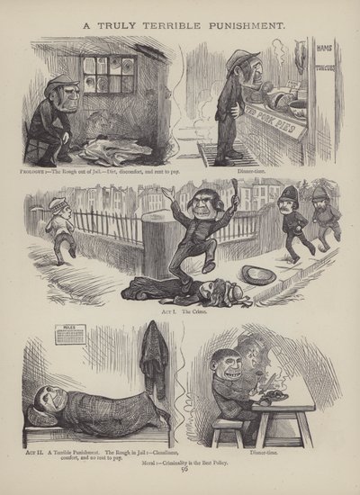 The British Working Man or One Who Does Not Believe In Him（イギリスの労働者、または彼を信じない人）』のページ（彫刻）。 作： English School