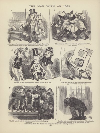 The British Working Man or One Who Does Not Believe In Him（イギリスの労働者、または彼を信じない人）』のページ（彫刻）。 作： English School