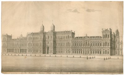 ホワイトホールの宮殿。 1748年公開 作： English School