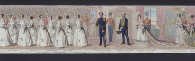 ヴィクトリア女王の結婚のパノラマの一部、1840年頃（手彩色アクアチント 作： English School