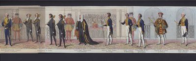 ヴィクトリア女王の結婚のパノラマの一部、1840年頃（手彩色アクアチント 作： English School