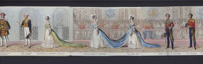 ヴィクトリア女王の結婚のパノラマの一部、1840年頃（手彩色アクアチント 作： English School