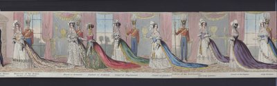 ヴィクトリア女王の結婚のパノラマの一部、1840年頃（手彩色アクアチント 作： English School