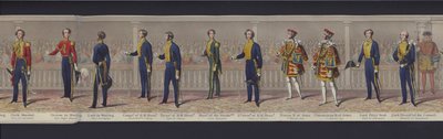 ヴィクトリア女王の結婚のパノラマの一部、1840年頃（手彩色アクアチント 作： English School