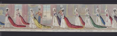 ヴィクトリア女王の結婚のパノラマの一部、1840年頃（手彩色アクアチント 作： English School