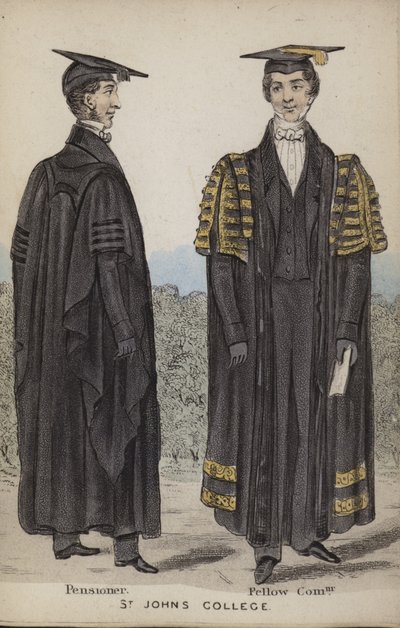 Pensoner、Fellow Commoner、St Johns College 作： English School