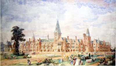 学校や大学のためのパースペクティブ・デザイン、1865年頃 作： English School