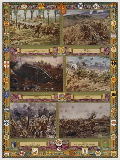 第一次世界大戦における英国陸軍の活躍の段階 作： English School