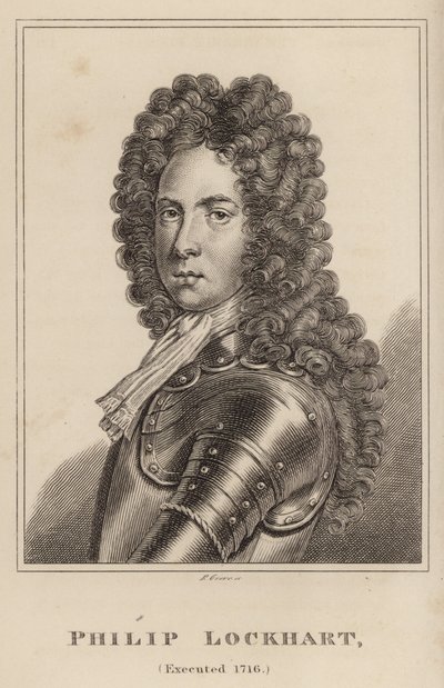 フィリップロックハート、1716年に処刑 作： English School