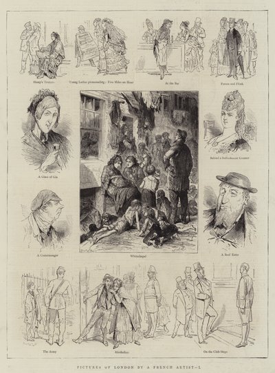 フランスの画家が描いたロンドンの絵I（彫刻作品 作： English School