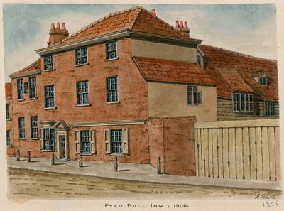 Pied Bull Inn、Islington（紙にトイレ） 作： English School