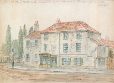 Pied Bull Inn、Islington（紙にトイレ） 作： English School