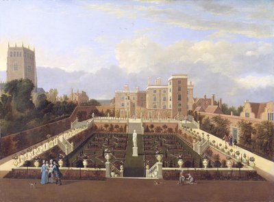 Pierrepont House、ノッティンガム、1708年頃13年 作： English School