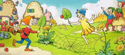 一種のテニスをするピクシー 作： English School