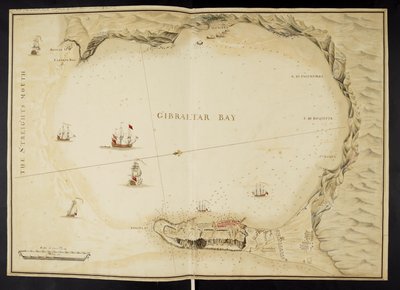 ジブラルタルの計画、ジブラルタルの湾と要塞の 5 つの計画 作： English School