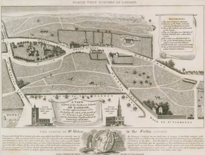 フィールズのセントジャイルズ周辺のロンドンの北西郊外の計画 作： English School