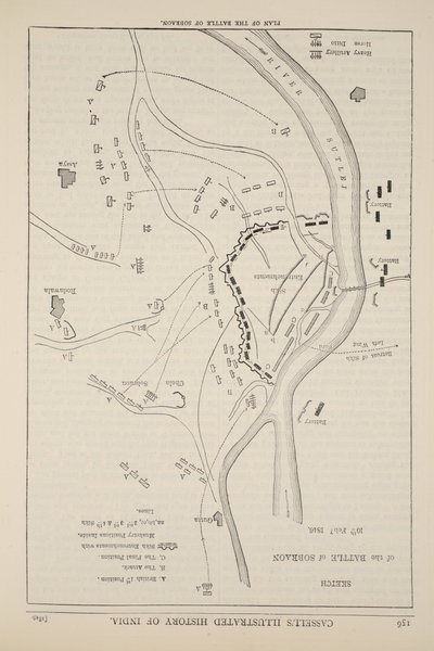 ソブラオンの戦いの計画、1846年2月10日、カッセルズイラストレイテッドイングランドの歴史 作： English School