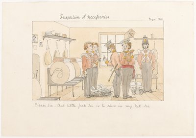 サー、その小さなフォークサーは私のキットに表示することです、サー、c.1850 作： English School