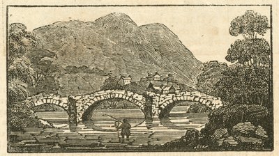 プーリー橋、アルズウォーター (彫刻) 作： English School